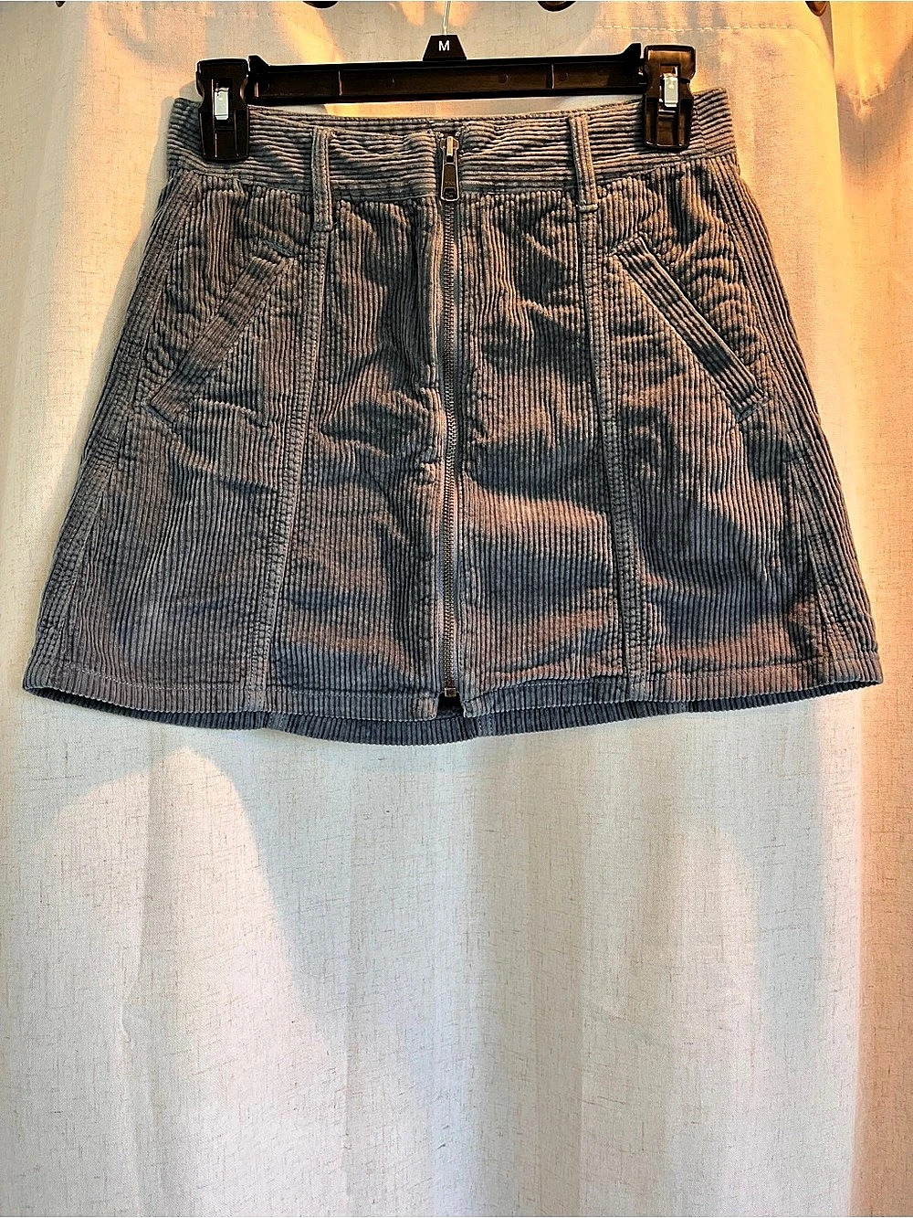 American Eagle Corduroy Mini Skirt in Blue Size Small